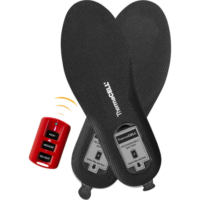 Стельки с подогревом Thermacell HW20-L (Large) — съёмные аккумуляторы, ЗУ, пульт и чехол